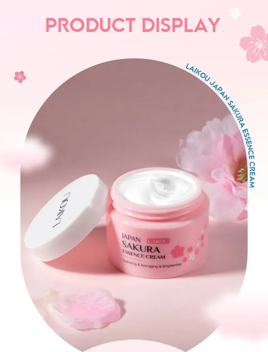LAIKOU SAKURA Face Cream Smoothing Moisturizer Whitening Nourishing Oil Control Skin Care 25g