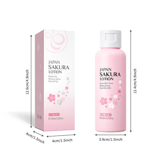 LAIKOU Sakura Face Lotion Moisturizing Essence  Shrink Pores Repairing  Improve Skin Elasticity  100ML